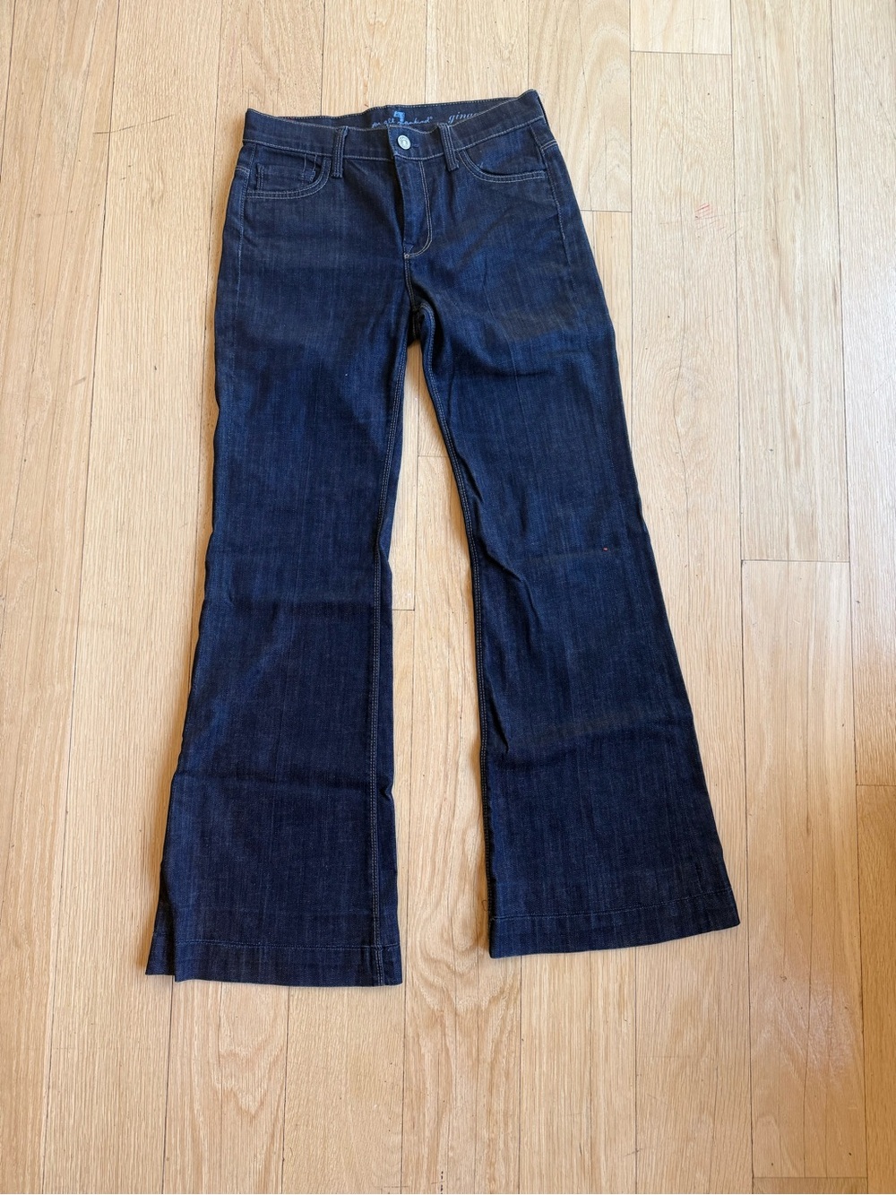 7 For All Mankind Dark Blue Flare Jeans
